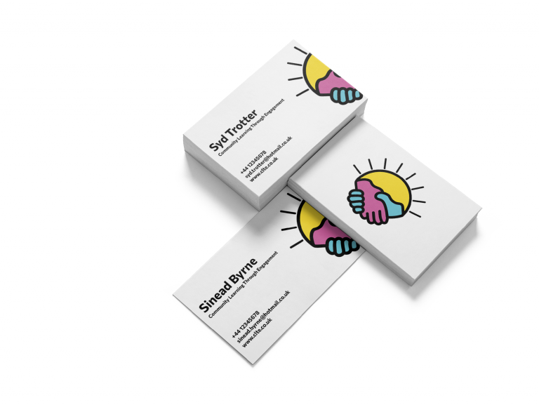 community learning through engagement business cards