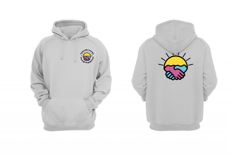 community learning through engagement hoodie