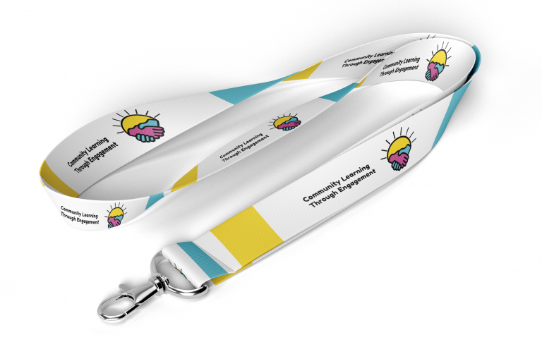 community learning through engagement lanyard